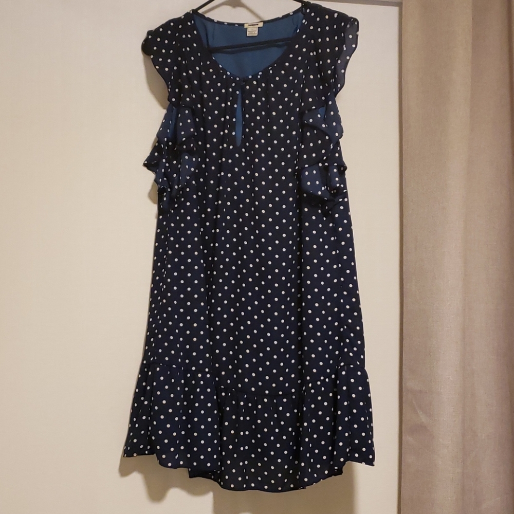 Polka Dot Dress with peplum bottom
